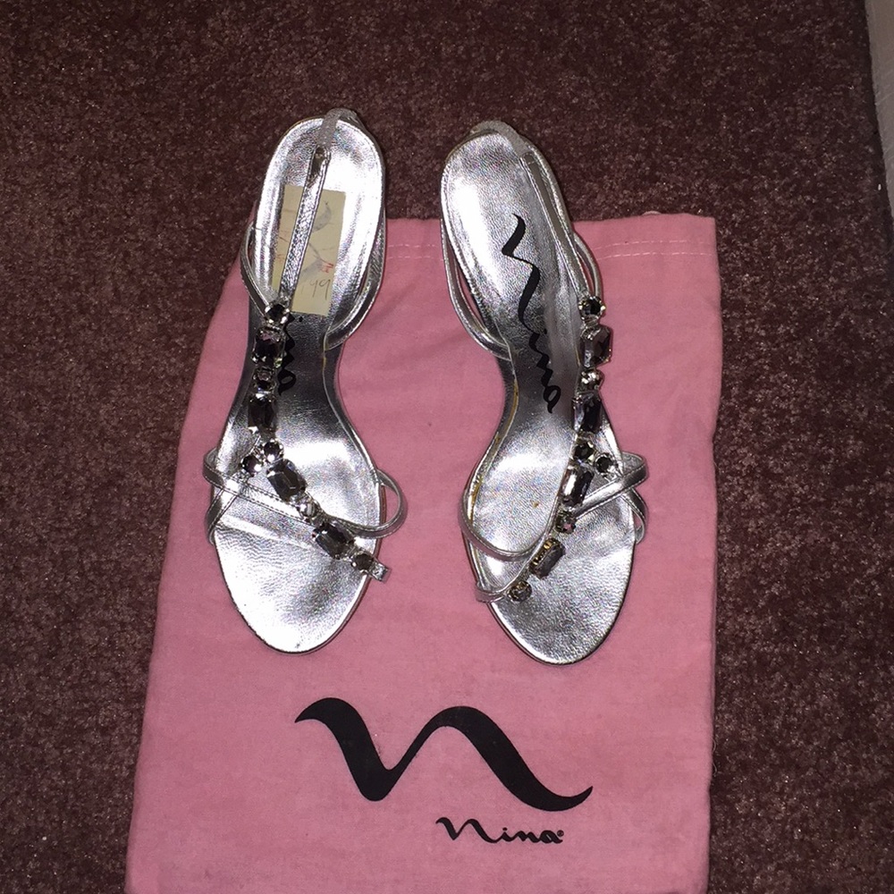 Silver shoes